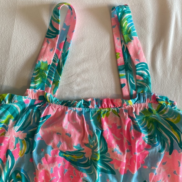Lilly Pulitzer Tropical Pink and Green Tank Top - Picture 5 of 14